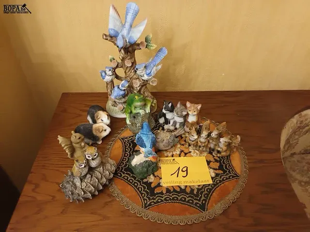 Lot 19 - decoratie dieren. 10 stuks - afbeelding 1 van  4
