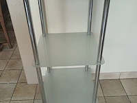 Lot 19 - glazen etagère - afbeelding 2 van  3