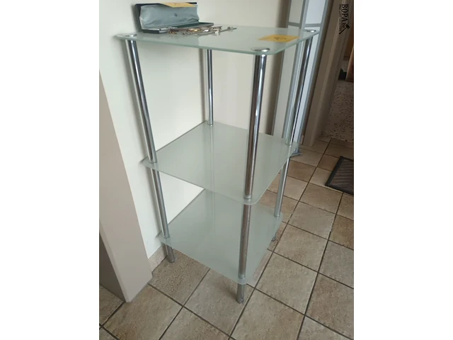 Lot 19 - glazen etagère - afbeelding 3 van  3