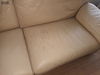 Lot 19 - lederen sofa - afbeelding 3 van  4