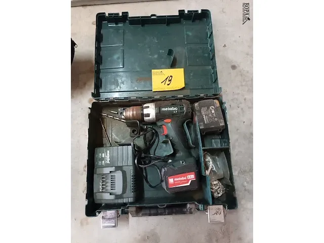 Lot 19 - metabo accu boormachine in koffer - afbeelding 1 van  5