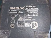 Lot 19 - metabo accu boormachine in koffer - afbeelding 5 van  5