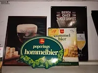 Lot 19 - reclameborden bier. 4 stuks - afbeelding 1 van  3
