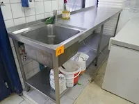 Lot 19 - rvs spoeltafel - afbeelding 1 van  4