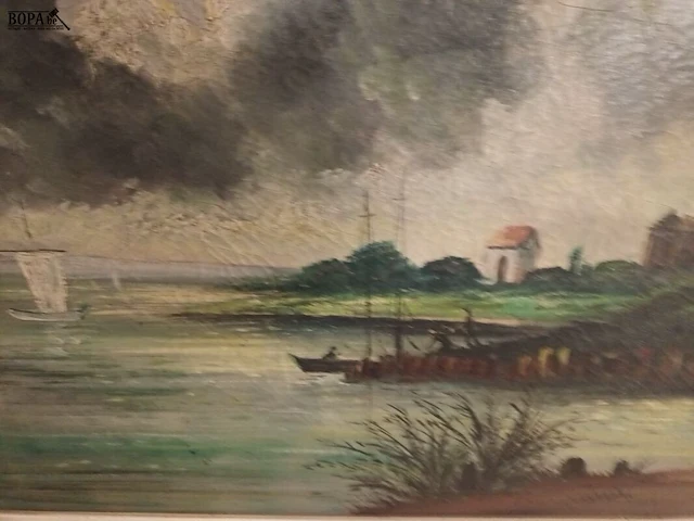Lot 19 - schilderij molen - afbeelding 3 van  6