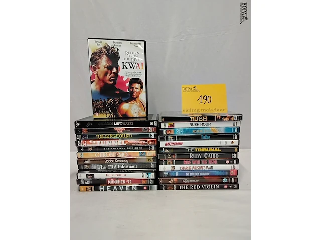 Lot 190 - lot dvd's diverse, 25-tal stuks - afbeelding 1 van  1