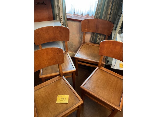 Lot 191 - keukenstoelen, 4 stuks - afbeelding 3 van  3
