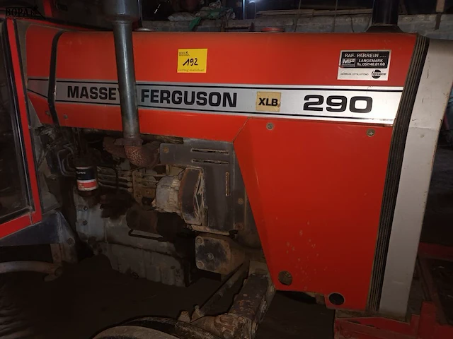 Lot 192 - tractor massey-ferguson 290 (1986-chass.u724504) - afbeelding 6 van  12