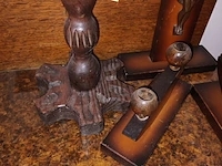 Lot 193 - houten decoratie. 4 stuks - afbeelding 2 van  3