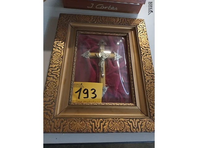 Lot 193 - kader met kruisbeeld - afbeelding 4 van  4