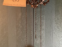 Lot 195 - hangklok met slinger en regulator, 29 x 16 x h43 - afbeelding 4 van  6