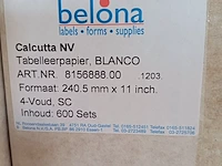 Lot 195 - tabelleer papier en etiketten - afbeelding 5 van  6