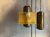 Lot 198 - hangklok met gewichten en ketting - afbeelding 4 van  6