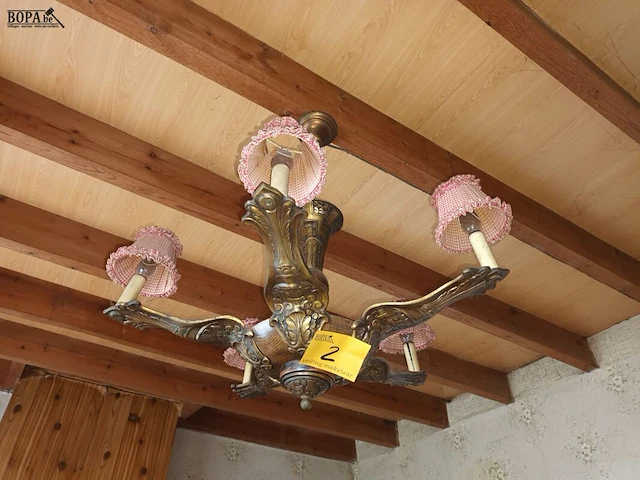 Lot 2 - antieke luchter - afbeelding 1 van  3