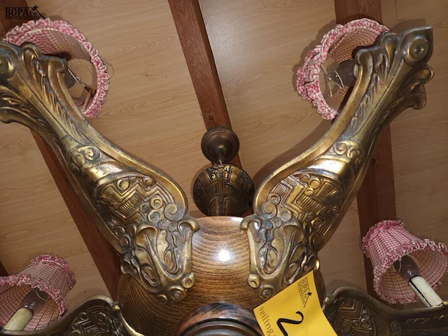 Lot 2 - antieke luchter - afbeelding 2 van  3