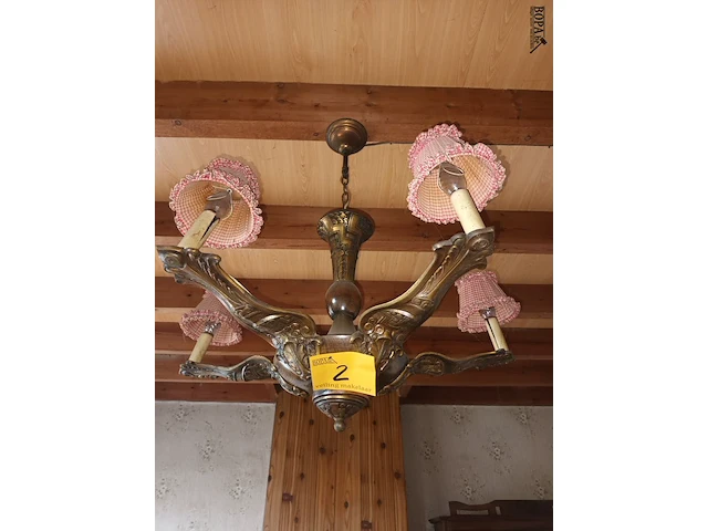 Lot 2 - antieke luchter - afbeelding 3 van  3