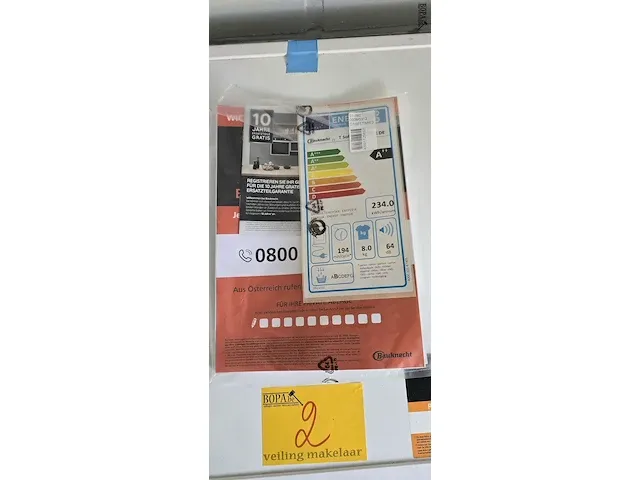 Lot 2 - condens droogkast baucknecht - afbeelding 7 van  9