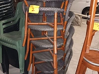 Lot 2 - geweven terrasstoelen hilma. 6 stuks - afbeelding 1 van  4