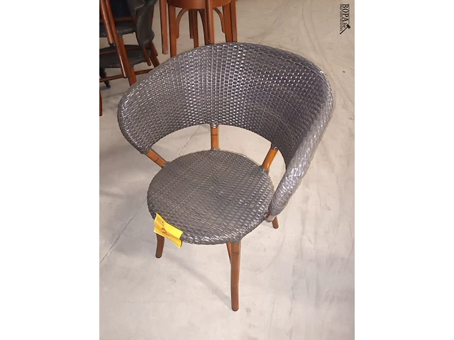 Lot 2 - geweven terrasstoelen hilma. 6 stuks - afbeelding 2 van  4