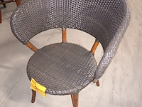 Lot 2 - geweven terrasstoelen hilma. 6 stuks - afbeelding 2 van  4