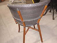 Lot 2 - geweven terrasstoelen hilma. 6 stuks - afbeelding 3 van  4