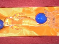 Lot 2 - glinsterballen en glasfiguren dolfijnen - afbeelding 4 van  5