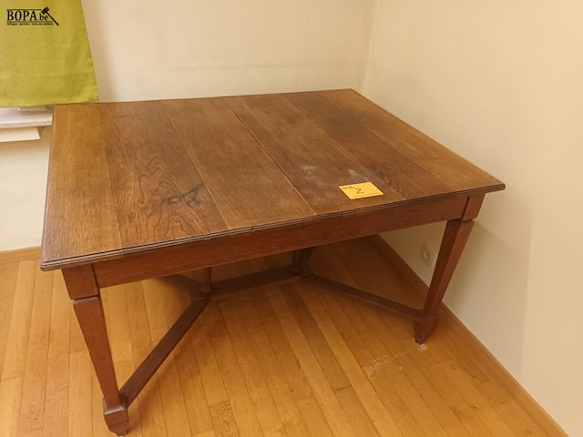 Lot 2 - houten tafel - afbeelding 1 van  3