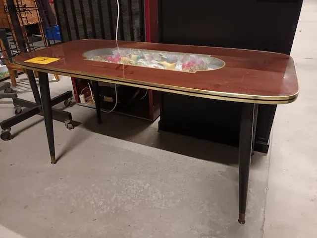 Lot 2 - vintage salontafel met vogeltjes - afbeelding 2 van  3