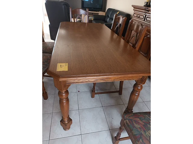 Lot 20 - eetkamer tafel - afbeelding 2 van  3