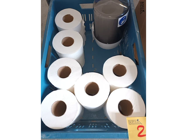 Lot 20 - handdoekpapier en dispenser - afbeelding 3 van  3