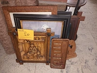 Lot 20 - kaders en wanddecoratie. 8 stuks - afbeelding 1 van  3