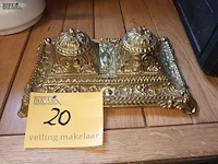 Lot 20 - messing inktstel - afbeelding 1 van  4