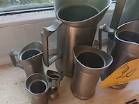Lot 20 - tinnen kannen. 7 stuks - afbeelding 2 van  3
