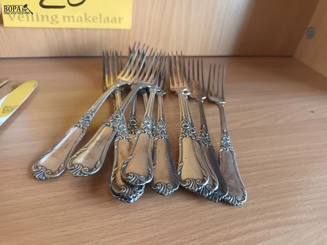 Lot 20 - zilveren bestek. 48 stuks - afbeelding 3 van  6