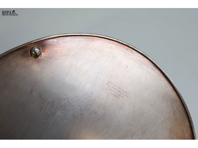 Lot 201 - silverplated koperen dienblad - afbeelding 4 van  5
