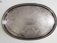 Lot 201 - silverplated koperen dienblad - afbeelding 5 van  5