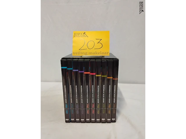 Lot 203 - serie dvd's, mijlpalen van 20e eeuw, 10 delen - afbeelding 1 van  1