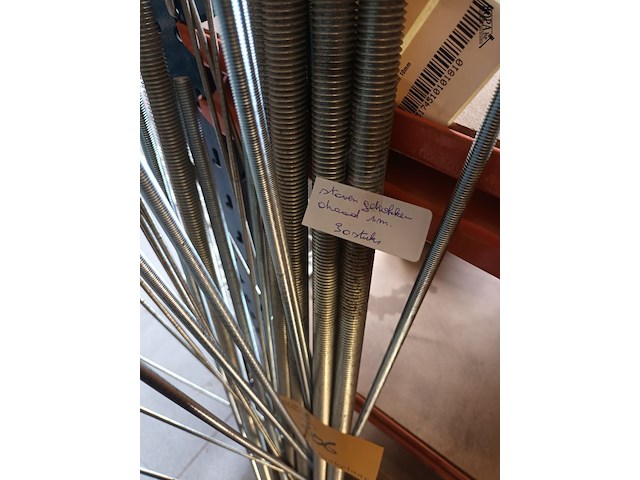 Lot 206 - draadstangen. 30 stuks - afbeelding 2 van  3