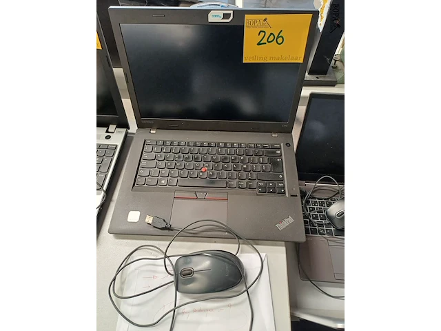 Lot 206 - lenovo laptop, muis (h) - afbeelding 1 van  3