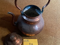Lot 206 - roodkoperen waterketel - afbeelding 2 van  3