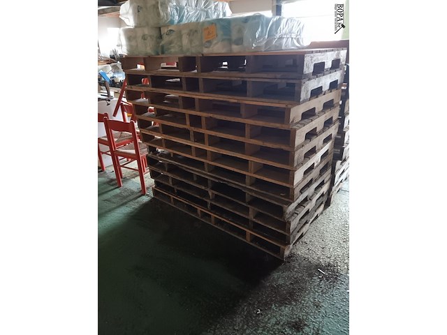 Lot 209 - houten palletten. 20 stuks - afbeelding 2 van  3