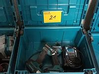 Lot 21 - accu slagschroefmachines makita in koffer - afbeelding 1 van  5
