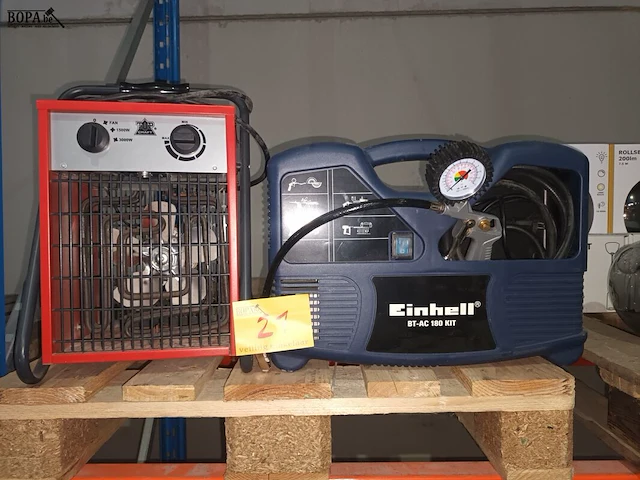 Lot 21 - compressor en verwarmingstoestel - afbeelding 1 van  4