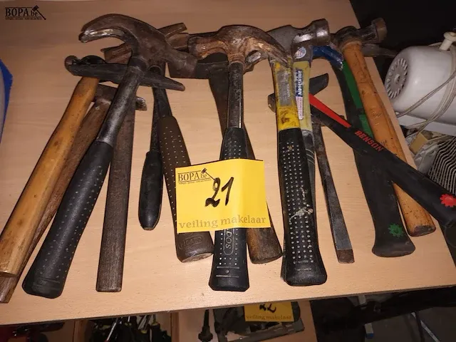 Lot 21 - hamers. 14 stuks - afbeelding 1 van  3