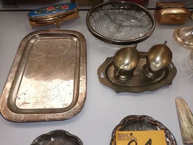 Lot 21 - verzilverd tafelgerei. 28 stuks - afbeelding 3 van  5
