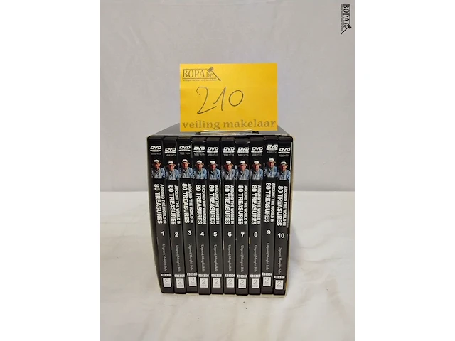 Lot 210 - serie dvd's, around the world in 80 treasors, 10 delen - afbeelding 1 van  1