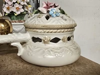 Lot 211 - stijl capodimonte porseleinen deco 6 stuks - afbeelding 6 van  6