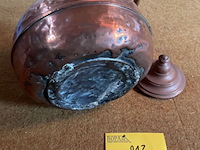 Lot 213 - roodkoperen waterketel - afbeelding 4 van  4