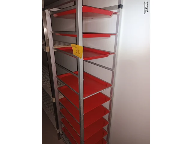Lot 214 - regaalrek op wielen - afbeelding 3 van  3