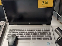 Lot 216 - hp laptop, muis (h) - afbeelding 1 van  3